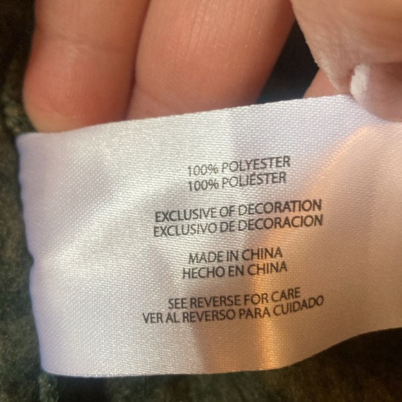 NWT Men's Medium Eddie Bauer Fleece Green Quarter Zip Classic Sweater (ABBA) - Picture 13 of 16